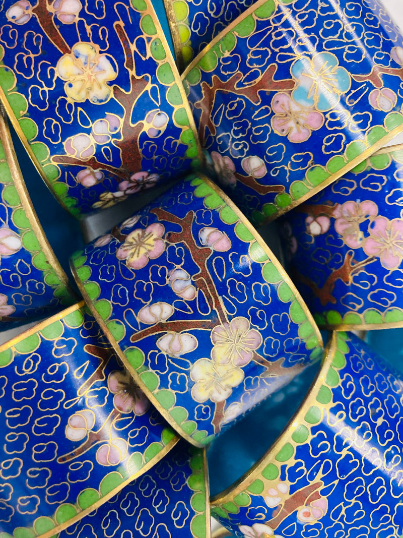 Cloisonné Napkin Ring Set