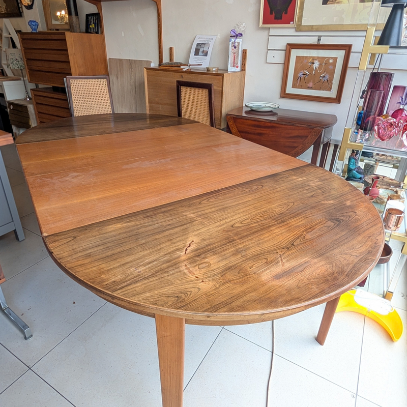 Mid-Century Scandinavian Extendable Dining Table