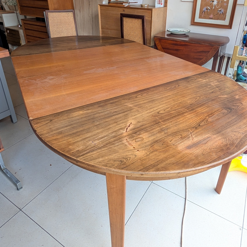 Mid-Century Scandinavian Extendable Dining Table