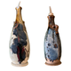 Pair of French Rustic Ceramic Oil & Vinegar Pourers