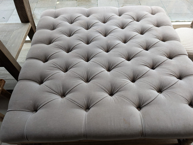 HAM Interiors Upholstered Buttoned Coffee Table / Ottoman