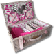 Optima Carnival Pink Polka Dot Picnic Basket