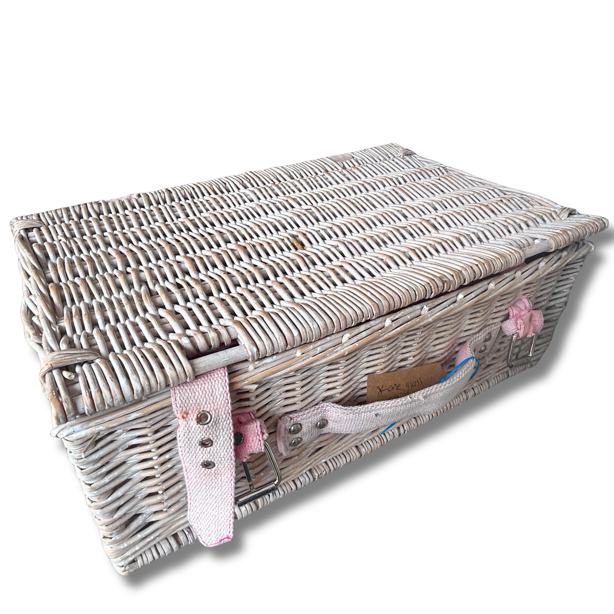 Optima Carnival Pink Polka Dot Picnic Basket