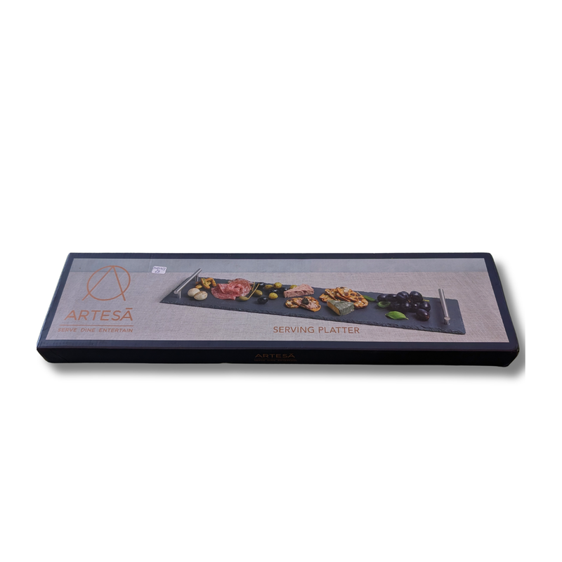 Artesà Slate Serving Platter with Handles – Boxed