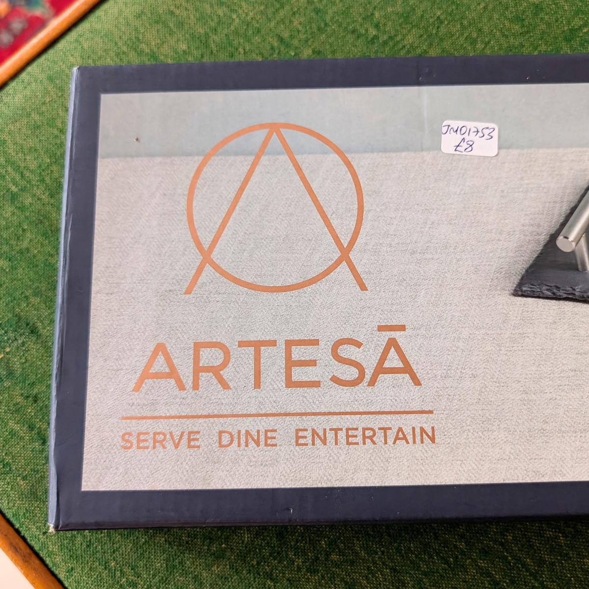 Artesà Slate Serving Platter with Handles – Boxed