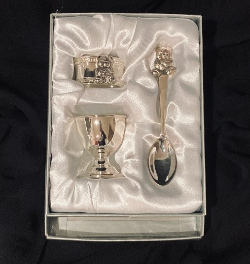 Juliana Collection Silver Plated Christening Set