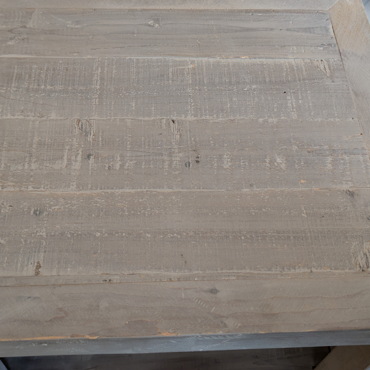 Restoration Hardware Weller Distressed Timber Bookcase – Washed Grey