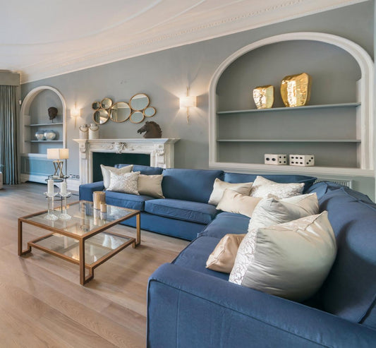 KIVIK corner 5-seat sofa (Blue)