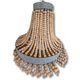 Graham & Green Round Wooden Beaded Chandelier