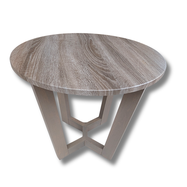 Denali Circular Side Table – Truffle Oak