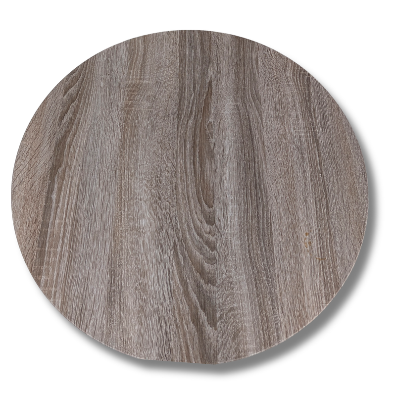 Denali Circular Side Table – Truffle Oak