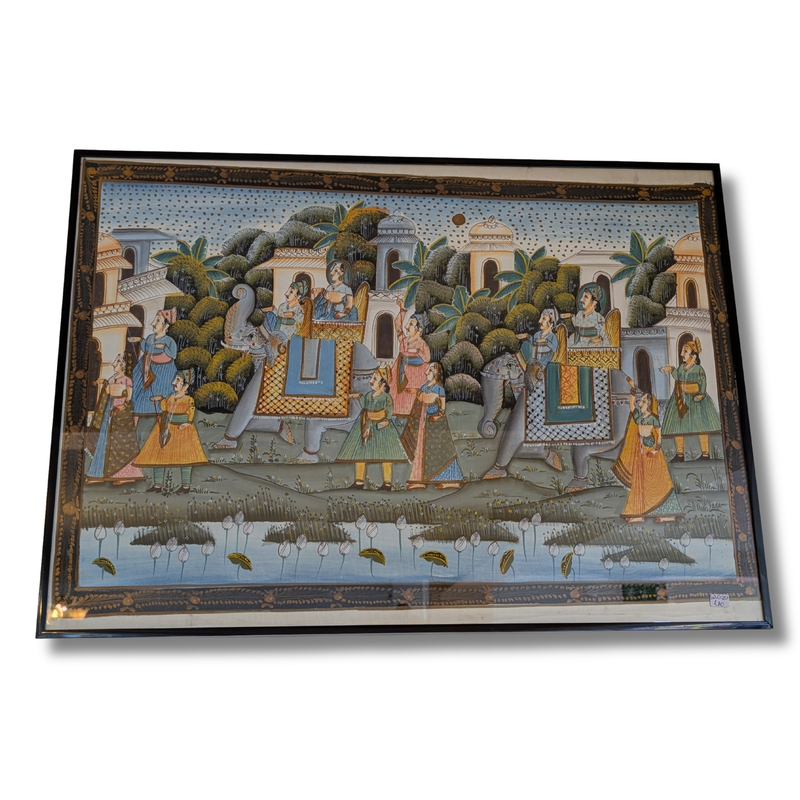 Indian Moghul Framed Painting / Decorative Wall Art