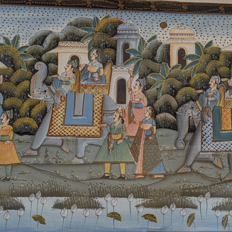 Indian Moghul Framed Painting / Decorative Wall Art