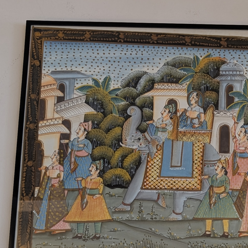 Indian Moghul Framed Painting / Decorative Wall Art