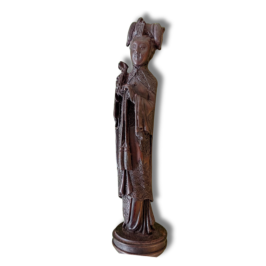 Chinese Emperor & Empress Figurines – Pair