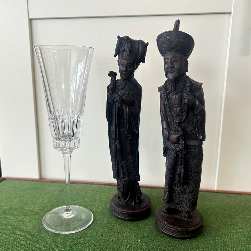 Chinese Emperor & Empress Figurines – Pair