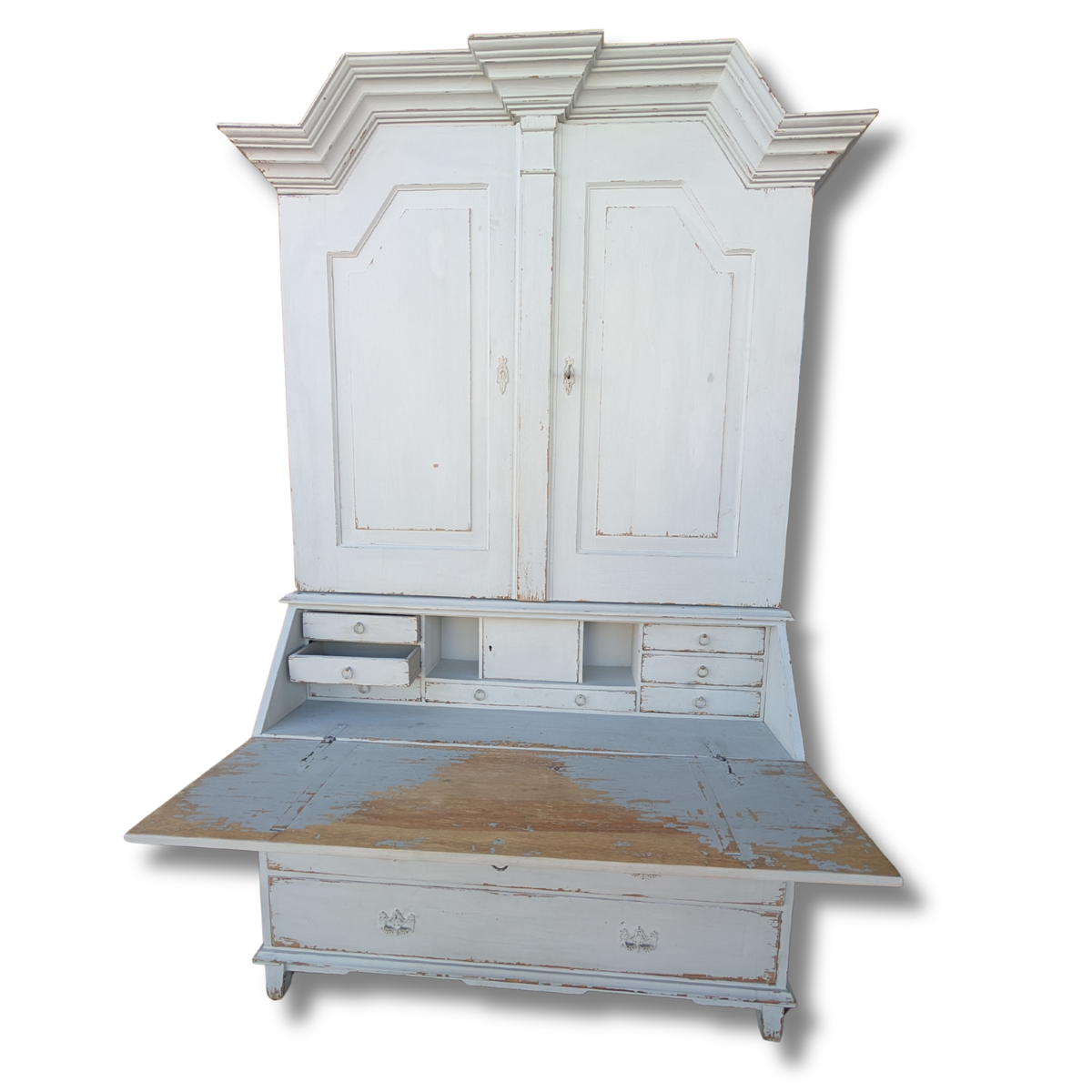 Custom Swedish-Style Secretaire Cabinet Desk by Ham Interiors