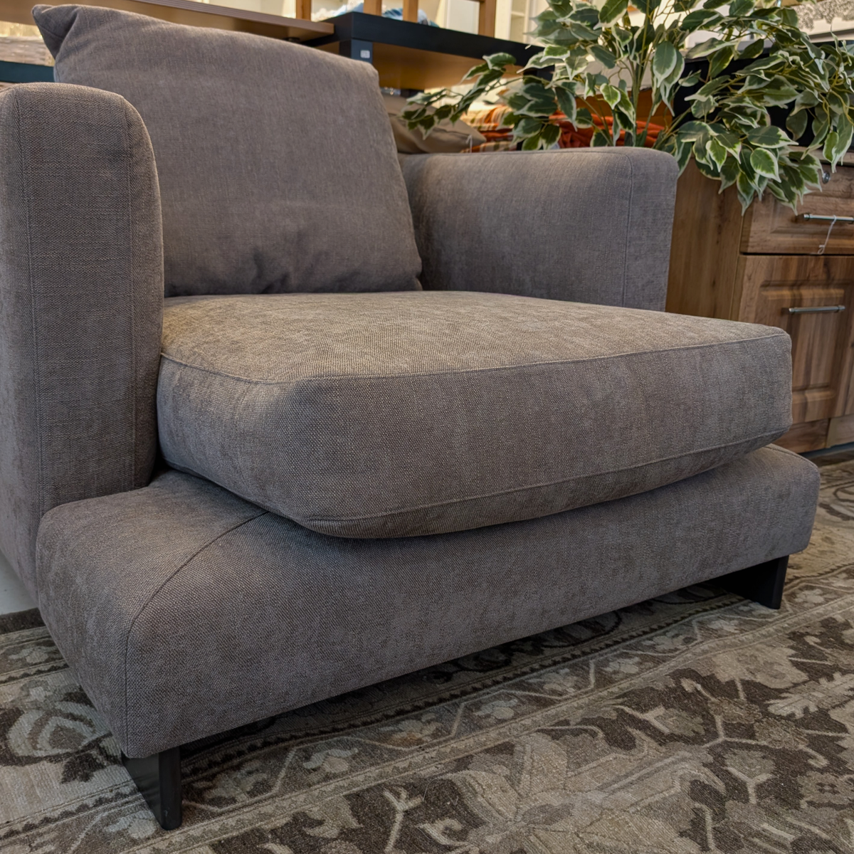 Contemporary Deep Seat Lounge Chair
