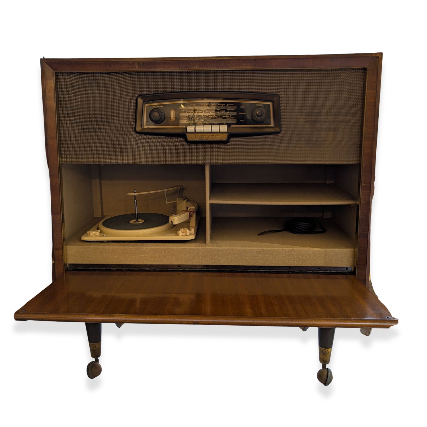 Vintage Bush Radiogram with Turntable – Fully Working