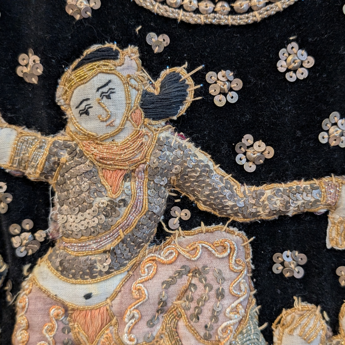 Vintage Burmese Kalaga Tapestry (Purchased in Brunei, 1980s)