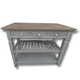 Brighton Kitchen Island with Butcher's Block Top