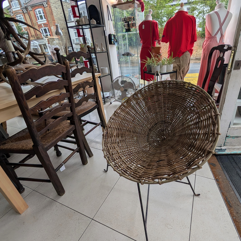 Wicker Papasan chair by Graham and Green